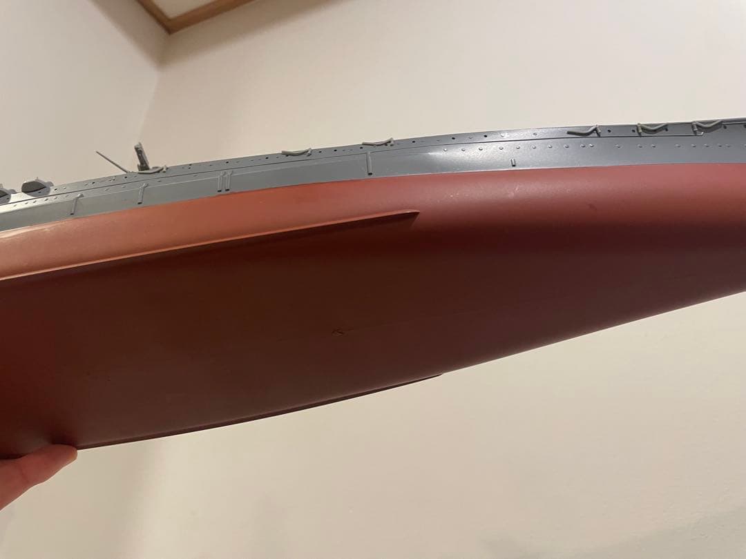 戦艦大和　プラモデル完成品　全長75cm