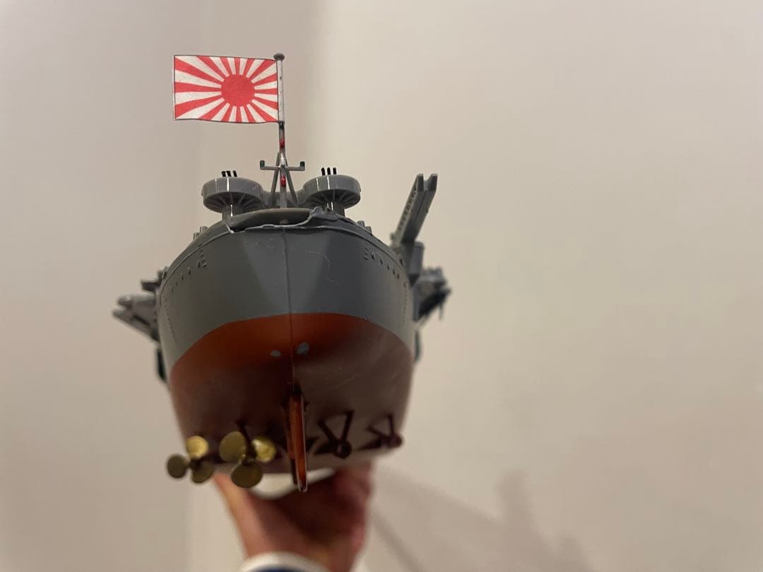 戦艦大和　プラモデル完成品　全長75cm