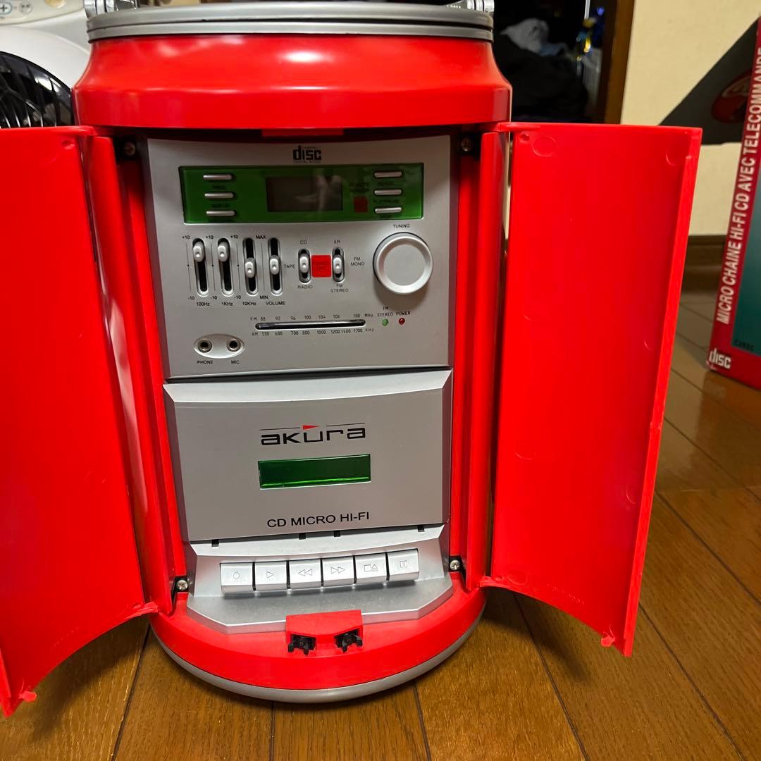 コカコーラ缶型　CD カセット　RADIO
