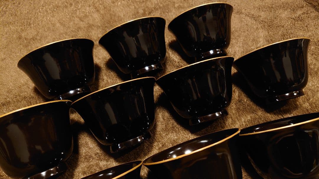 輪島塗　漆器　蕎麦猪口　湯呑み　猪口　向付　１０客