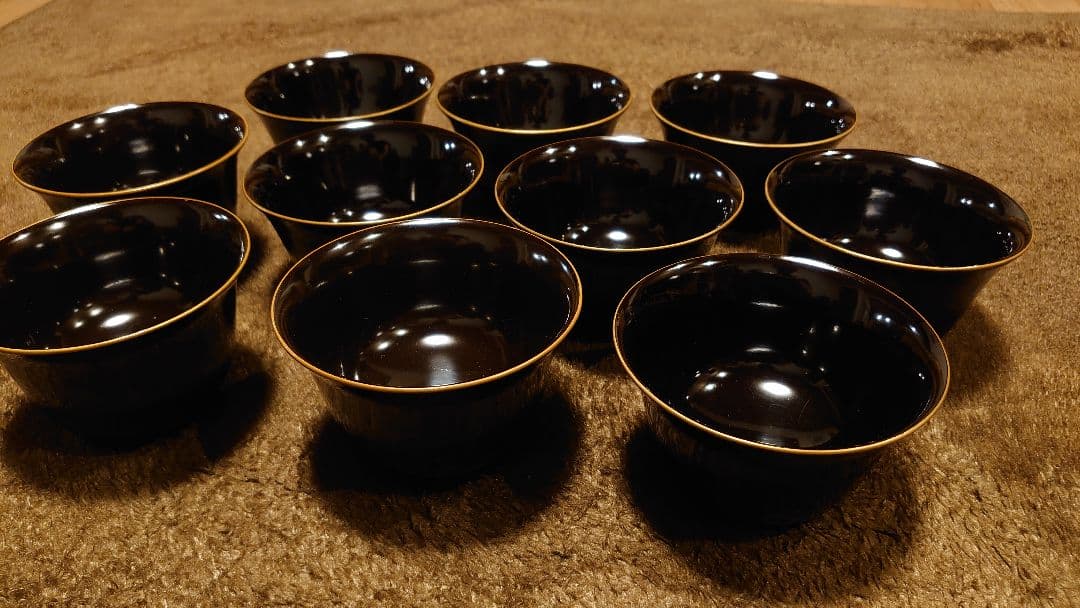 輪島塗　漆器　蕎麦猪口　湯呑み　猪口　向付　１０客