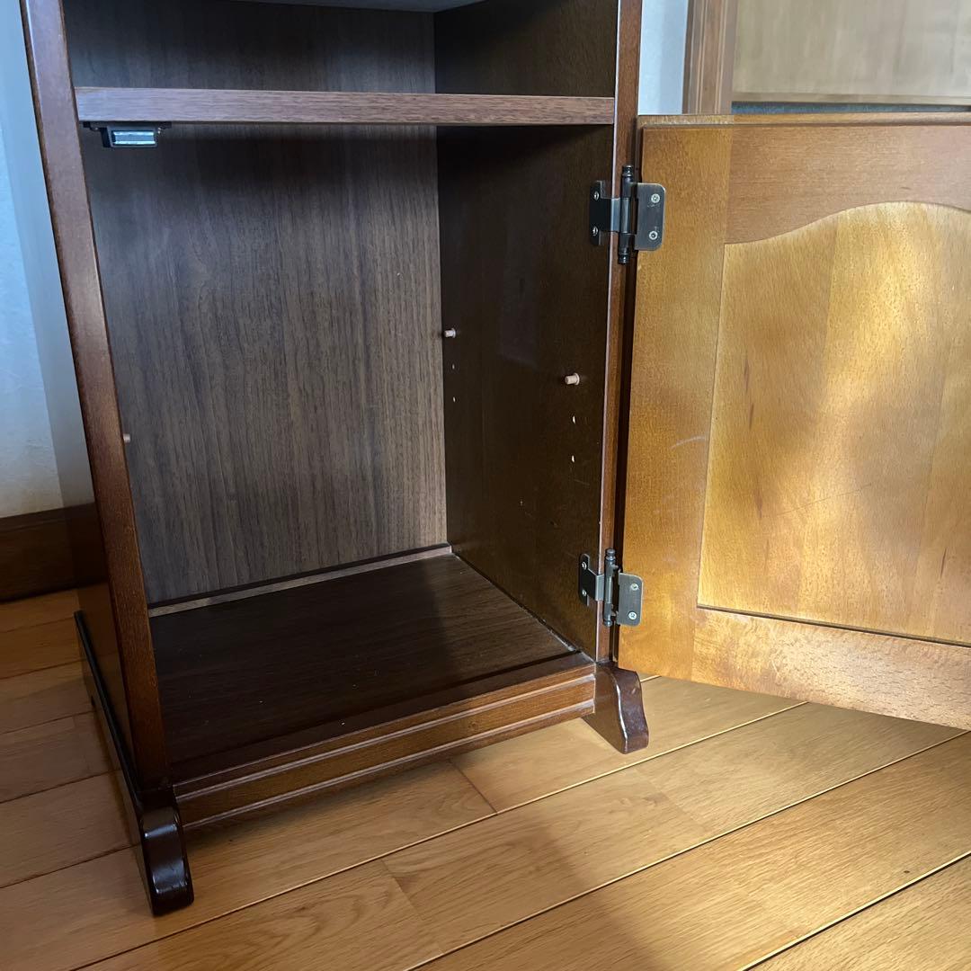 カリモクkarimoku コロニアル　コーナーテーブル コーナーラック 電話台