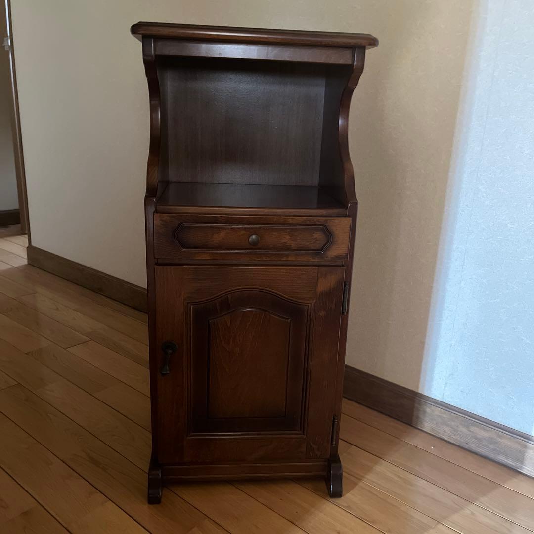 カリモクkarimoku コロニアル　コーナーテーブル コーナーラック 電話台