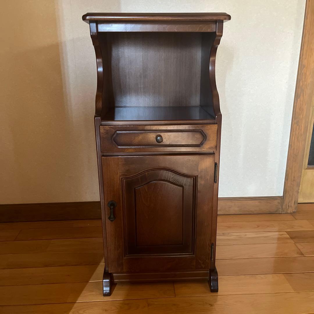 カリモクkarimoku コロニアル　コーナーテーブル コーナーラック 電話台