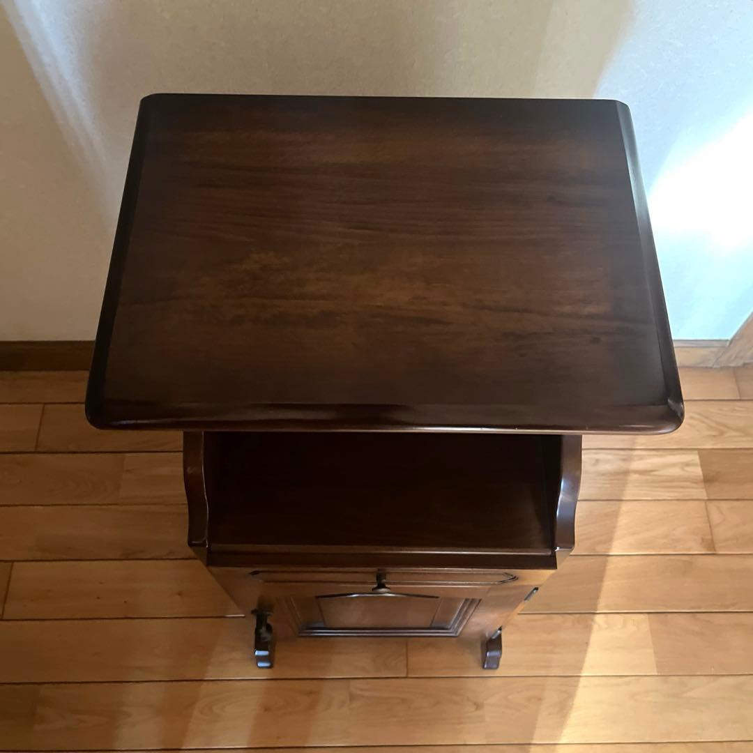 カリモクkarimoku コロニアル　コーナーテーブル コーナーラック 電話台