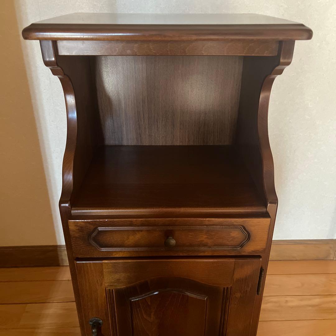 カリモクkarimoku コロニアル　コーナーテーブル コーナーラック 電話台