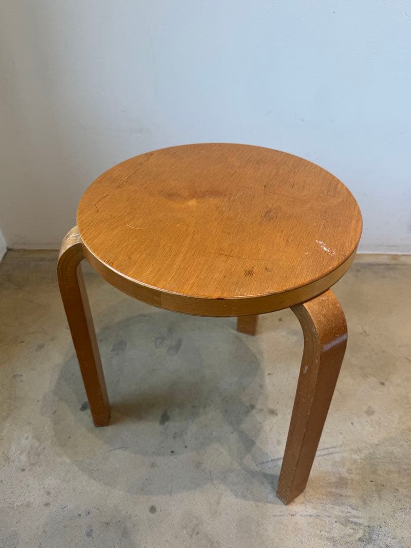 50年代stool60 Alvar Aalto ナチュラルトップ