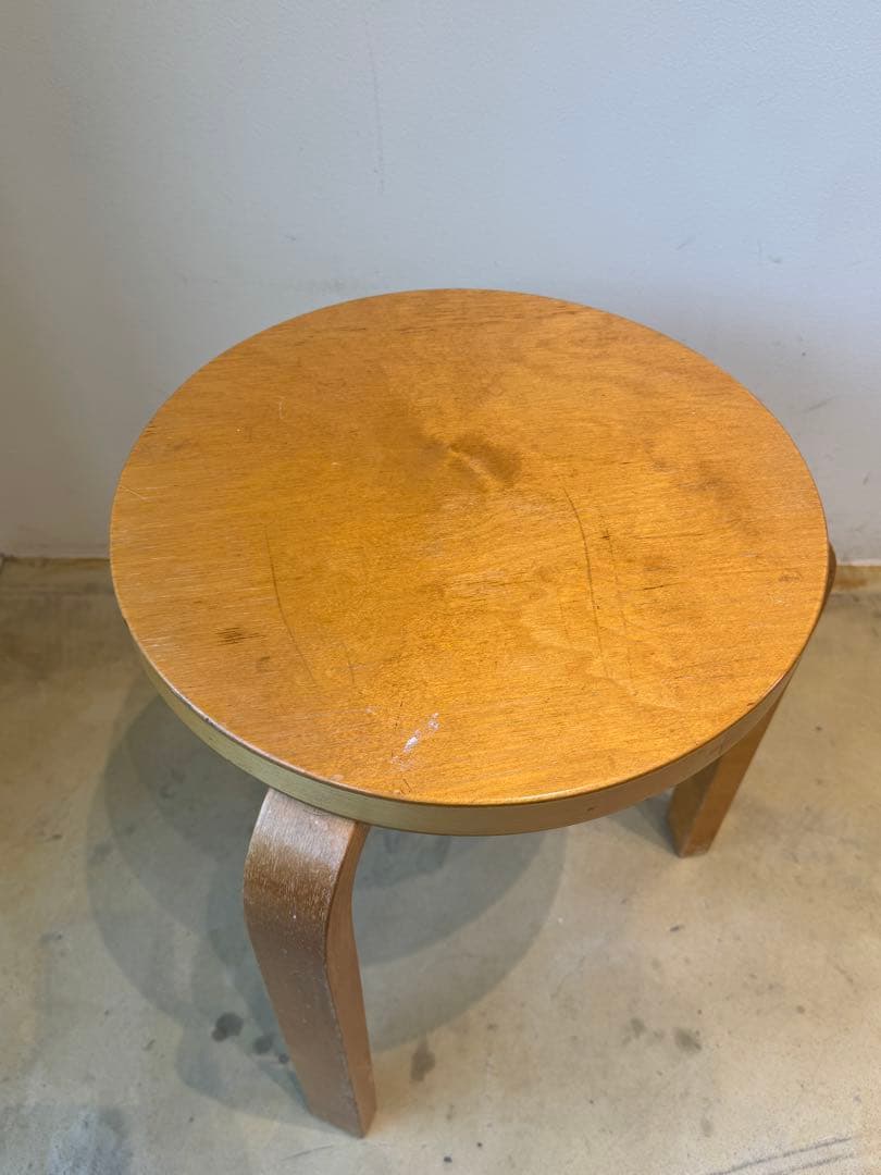50年代stool60 Alvar Aalto ナチュラルトップ
