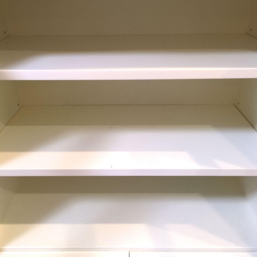 姫系　白　キャビネット　リボン　収納棚