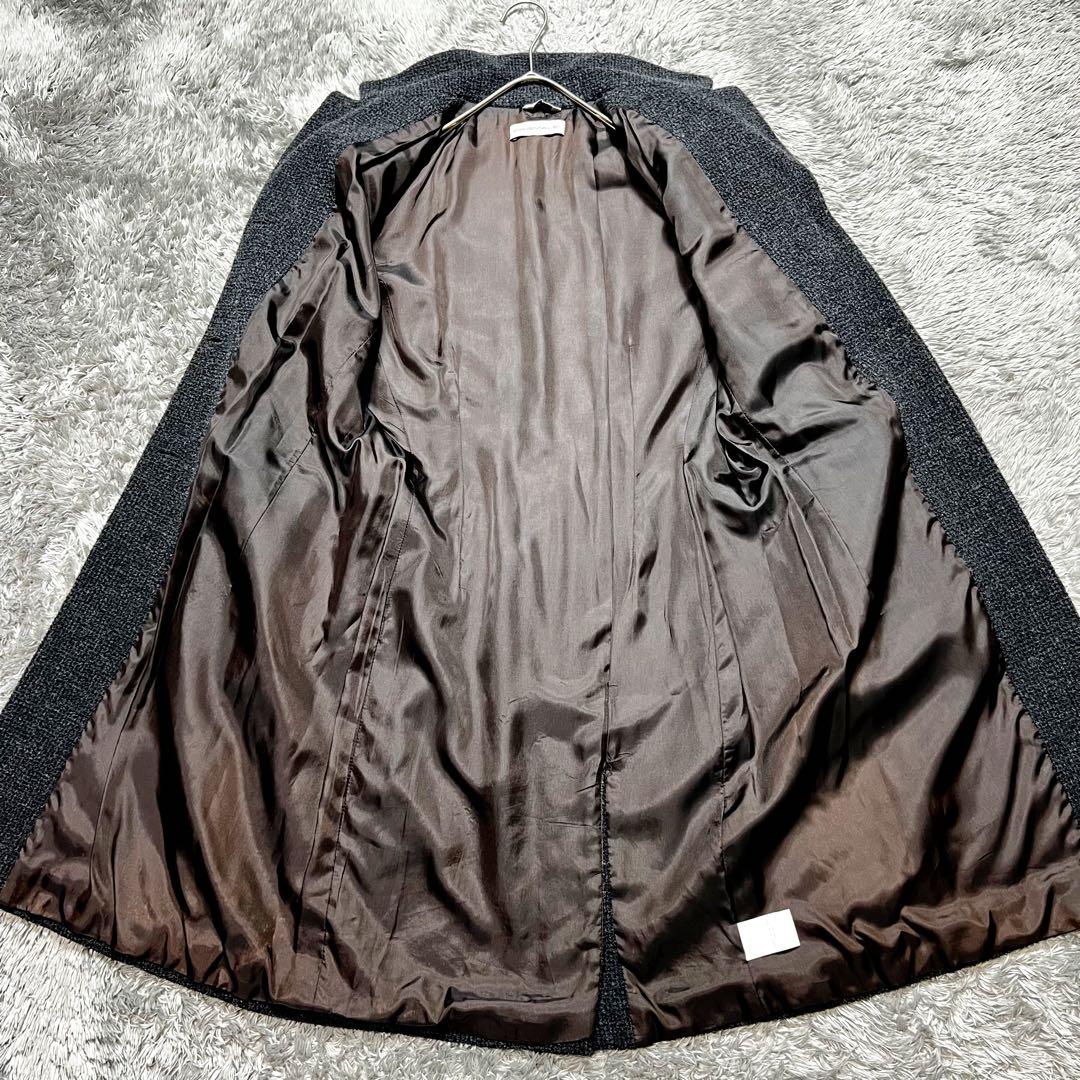 MaxMara プリズマレイ ツィード ウール チェスターコート M相当 美品