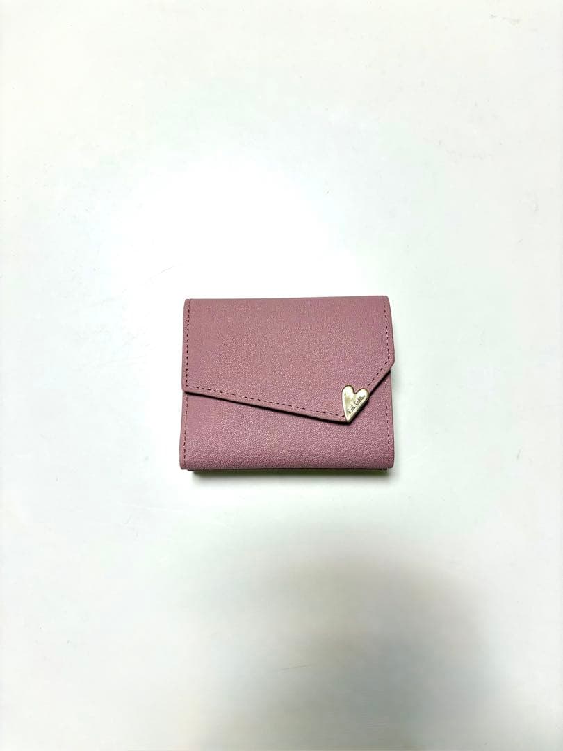 【paul smith（ポールスミス）】ラブレター ピンク 三つ折り財布 がま口
