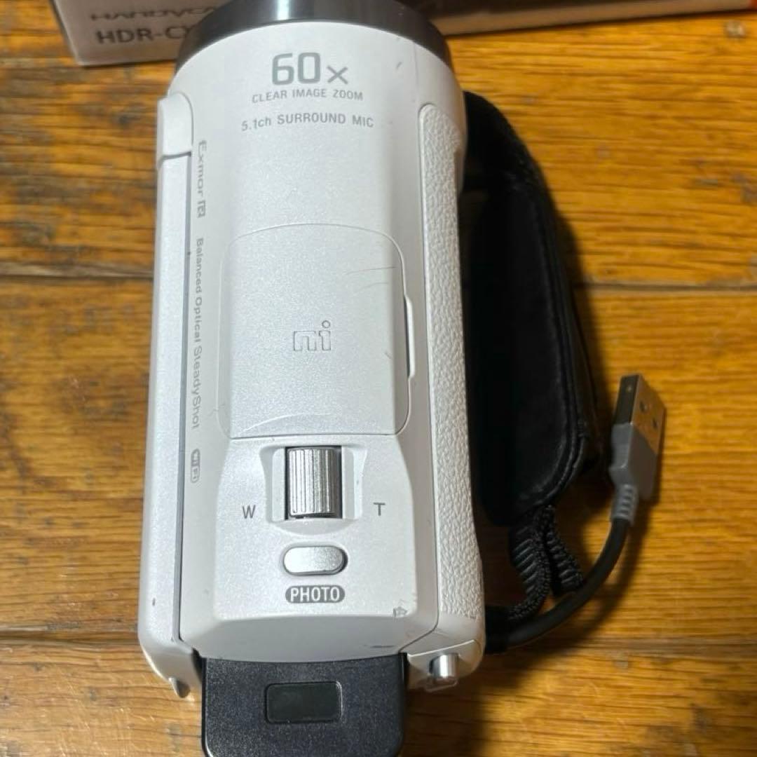 SONY HDR-CX680 ホワイト ケーブル・説明書付き ACアダプターなし