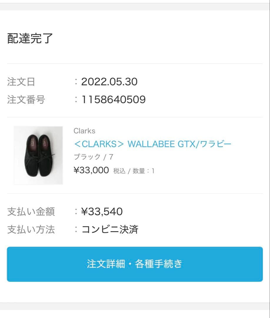 靴 Clarks wallabee GORE-TEX