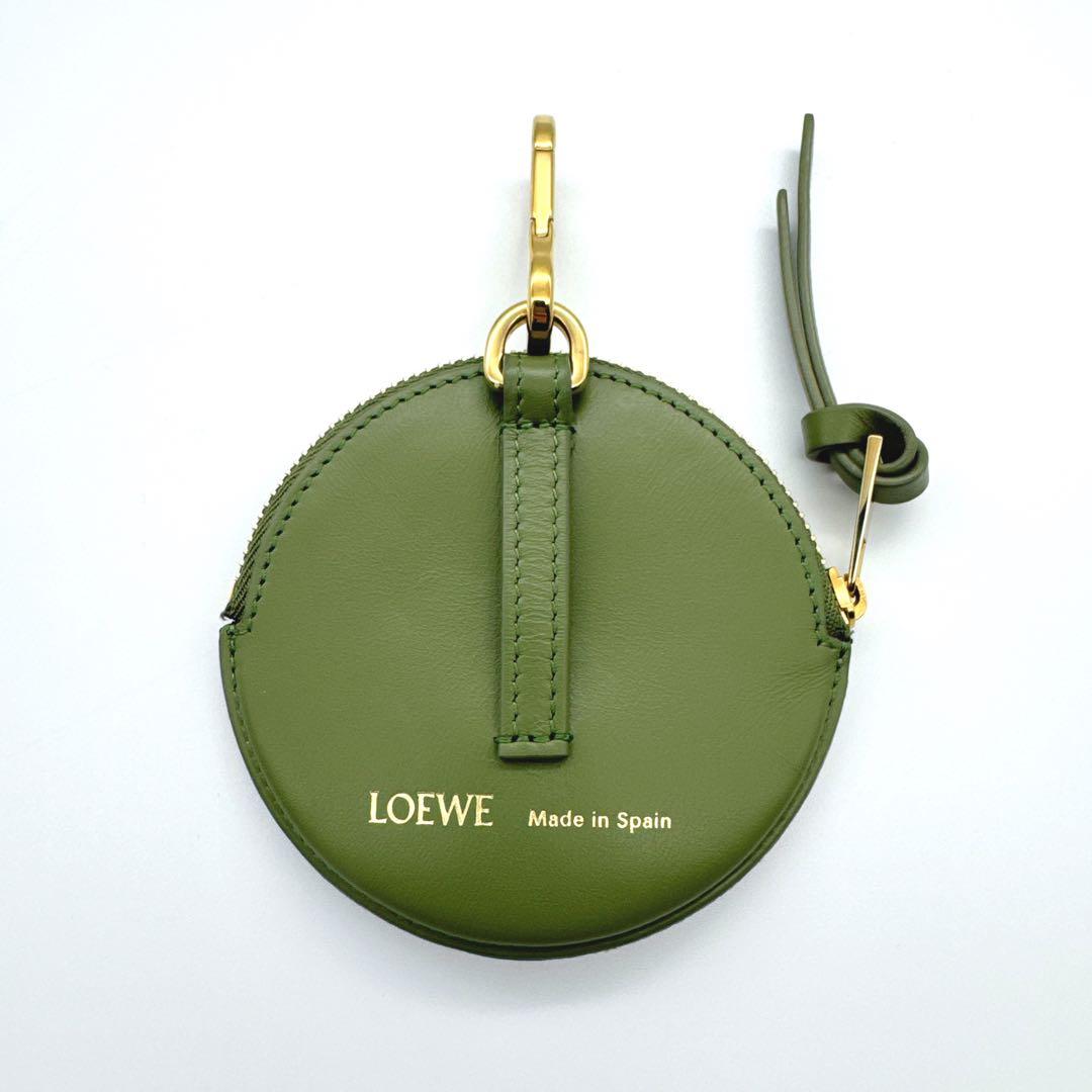 ❤️美品❤️ロエベ　リピートアナグラム　ジャガード　サークルケース　カーキ