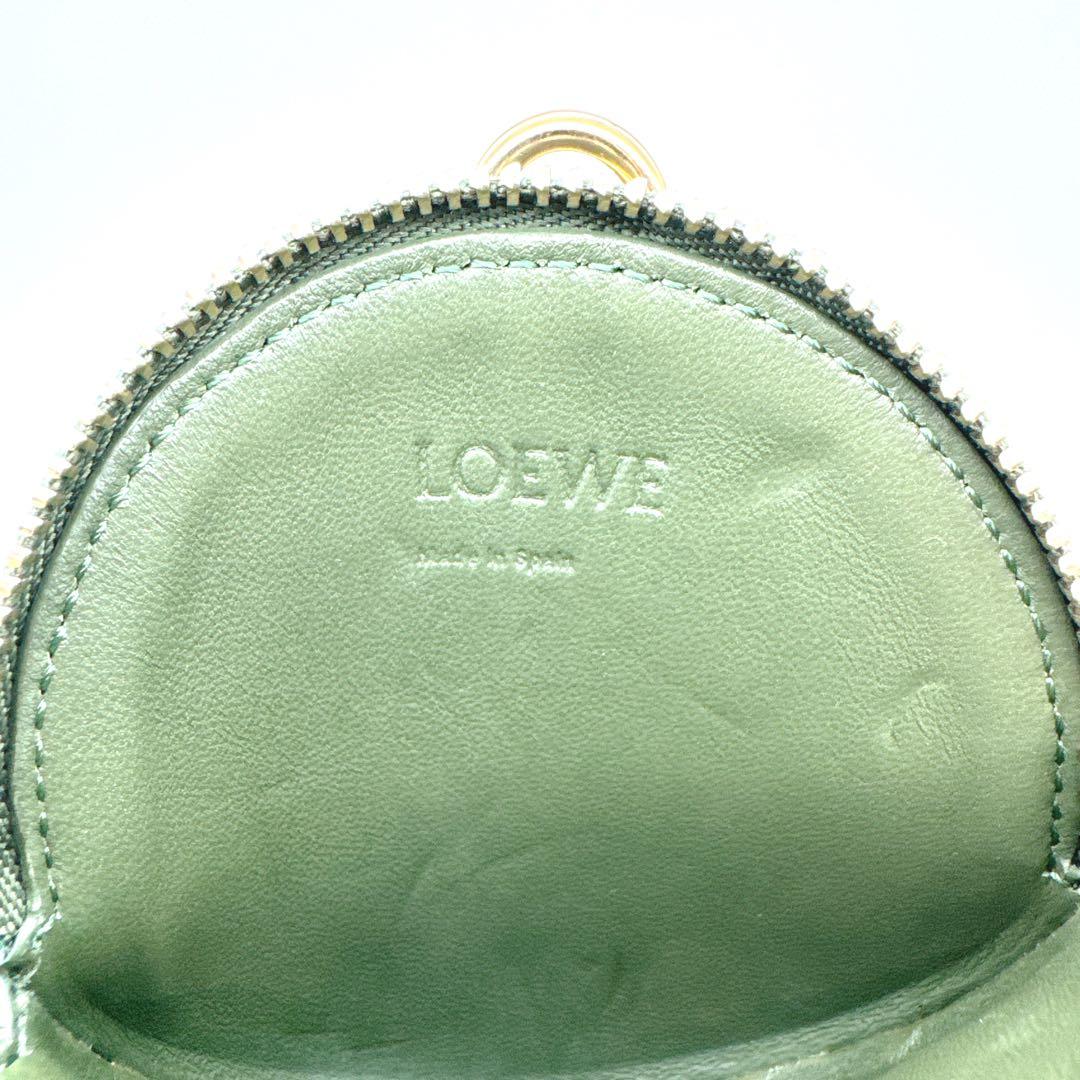 ❤️美品❤️ロエベ　リピートアナグラム　ジャガード　サークルケース　カーキ