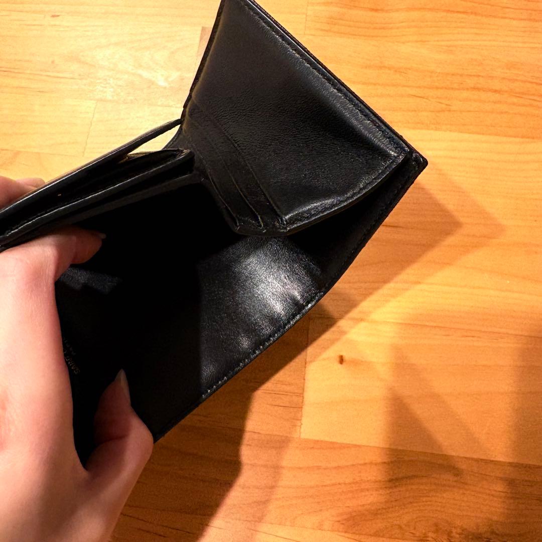 イヴサンローラン 三つ折り財布 YSL カサンドラ キャビアスキン