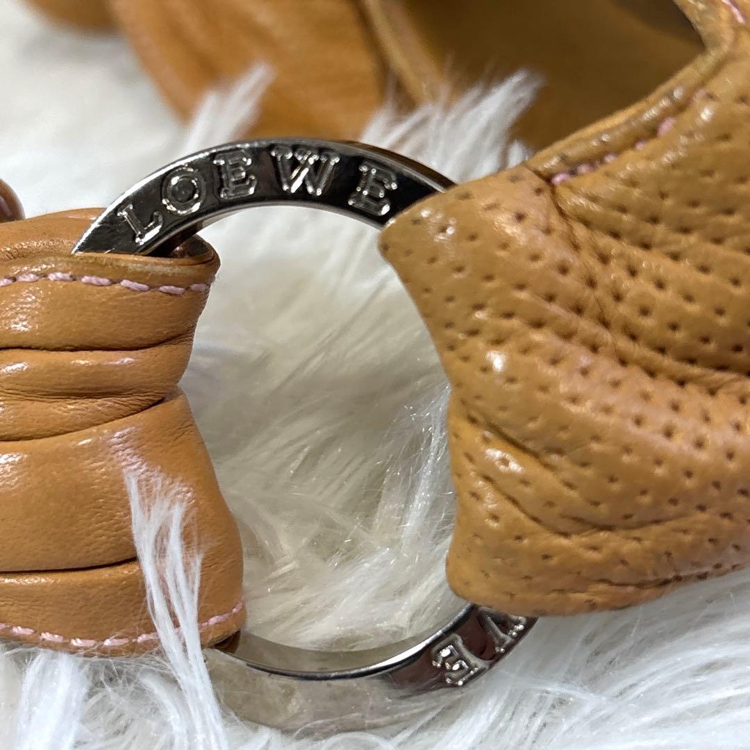 ダウニーロエベ ハンドバッグ 手提げ アナグラム ロゴ金具 ナッパレザー