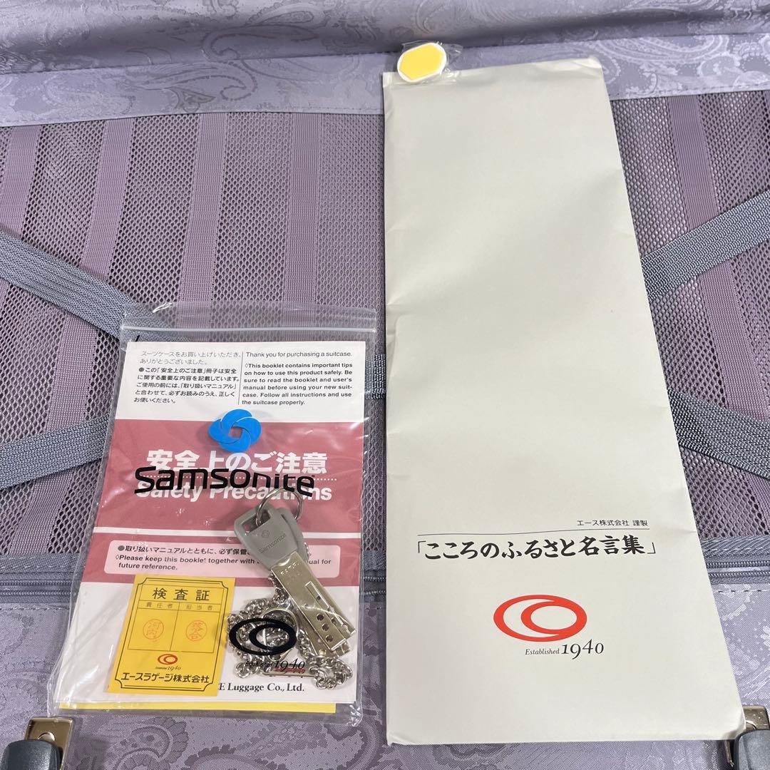 新品 未使用 保管品 サムソナイト スーツケース ペイズリー柄 大容量 旅行