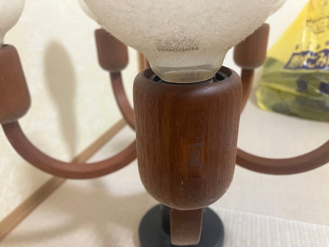 ゴ*ド様 DOMUS 木製シャンデリア C1878 ドイツ製 チーク材 ヨーロッ