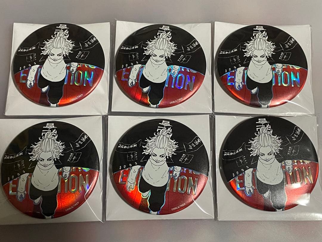 週末限定値引】台湾限定　東京リベンジャーズ　最後の世界線　水玉光胸章　佐野万次郎