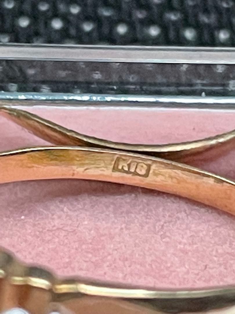 18金 K18 指輪 レトロ リング 12.5号くらい