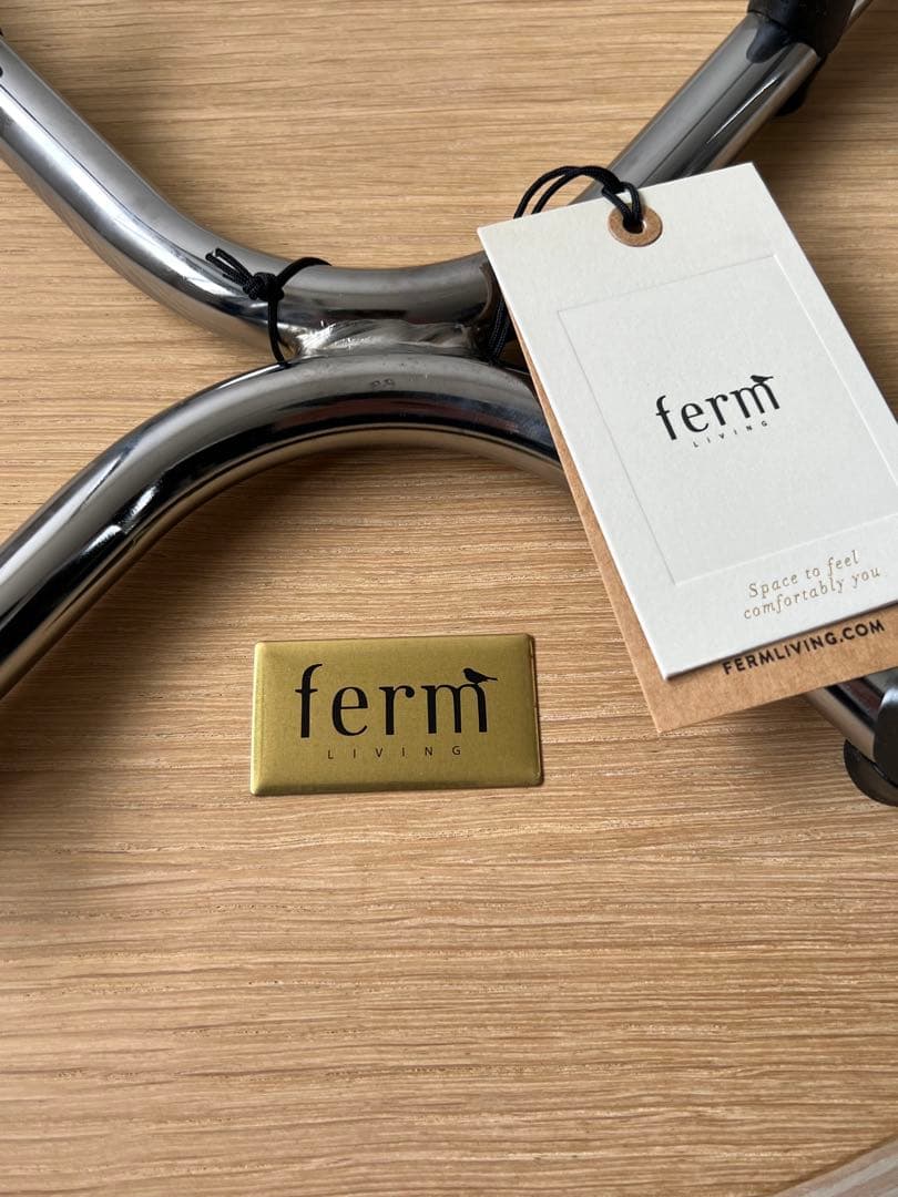 Ferm Living Herman Stoolホワイトオイルドオーク/クローム