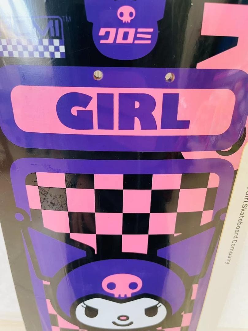 台湾製無地黒デッキテープ付きGIRL ガール　8.0デッキ　クロミ