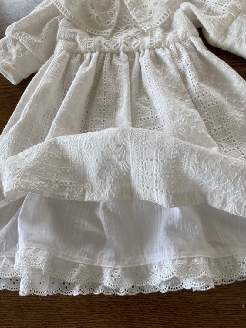 アンティークドール　ワンピース　ボンネット