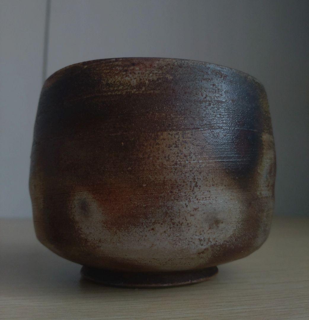 【名工】石田安弘　備前　窯変茶碗　螺法器　石田和也の父　出来良　茶盌　宝瓶