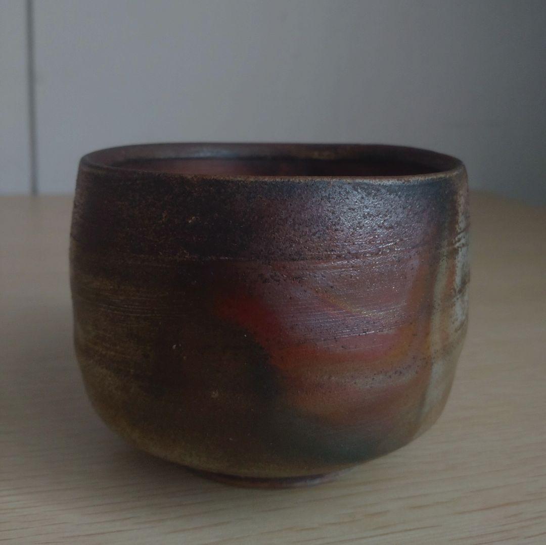 【名工】石田安弘　備前　窯変茶碗　螺法器　石田和也の父　出来良　茶盌　宝瓶