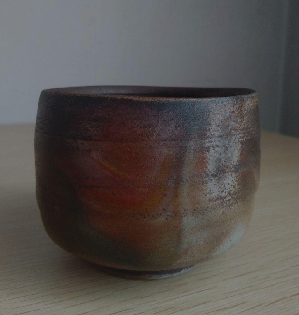 【名工】石田安弘　備前　窯変茶碗　螺法器　石田和也の父　出来良　茶盌　宝瓶