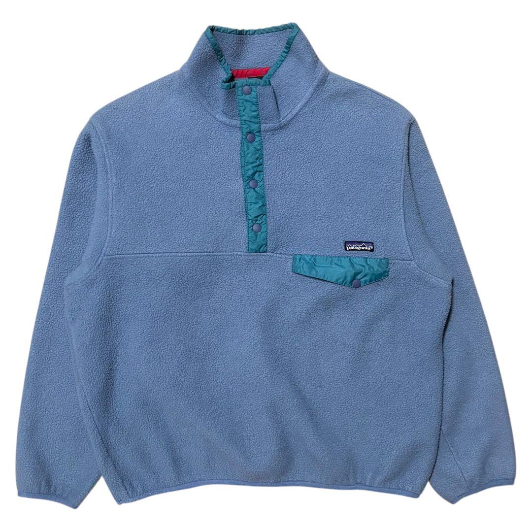 激レア 極美品 90s Patagonia パタゴニア スナップT シンチラ水色