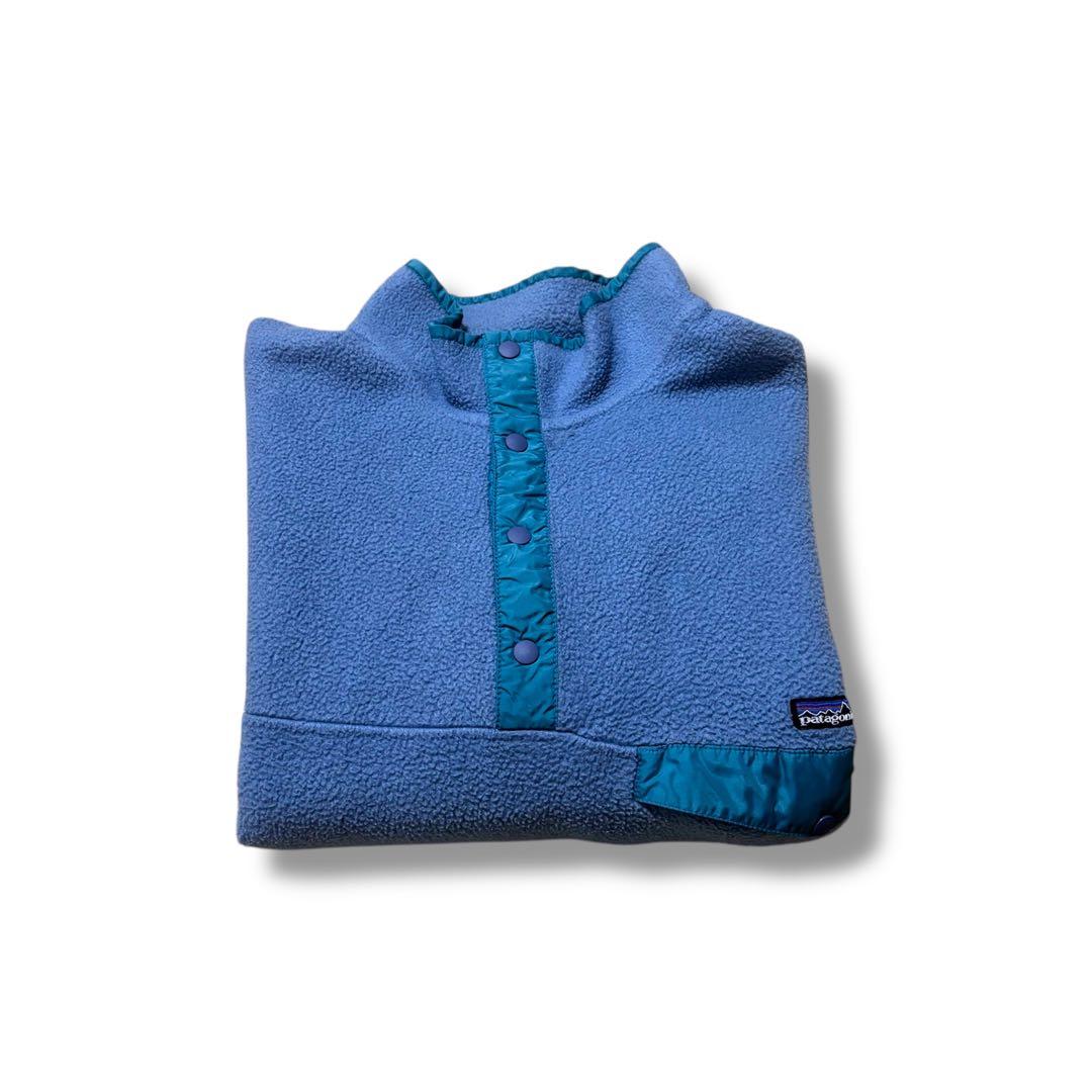 激レア 極美品 90s Patagonia パタゴニア スナップT シンチラ水色