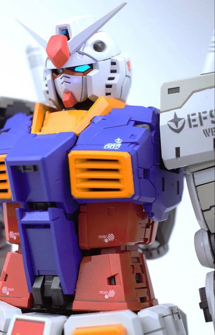 RG拡大版 1/100 RX-78 ガンダム FAT CAT 全塗装完成品 ①