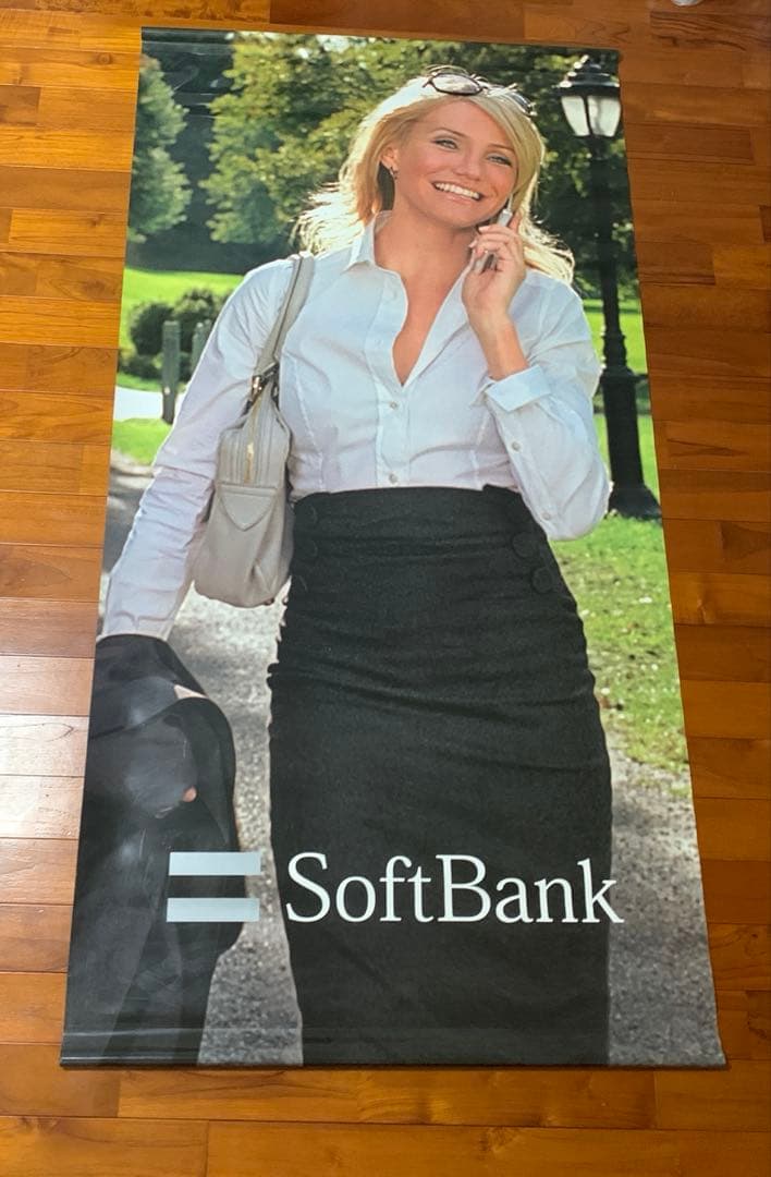 【希少】ソフトバンク　キャメロンディアス　タペストリー