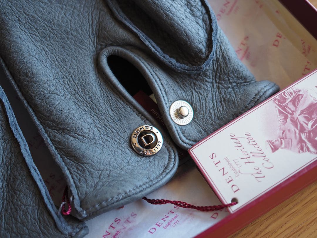 新品未使用 Dents ペッカリー グレー サイズ8