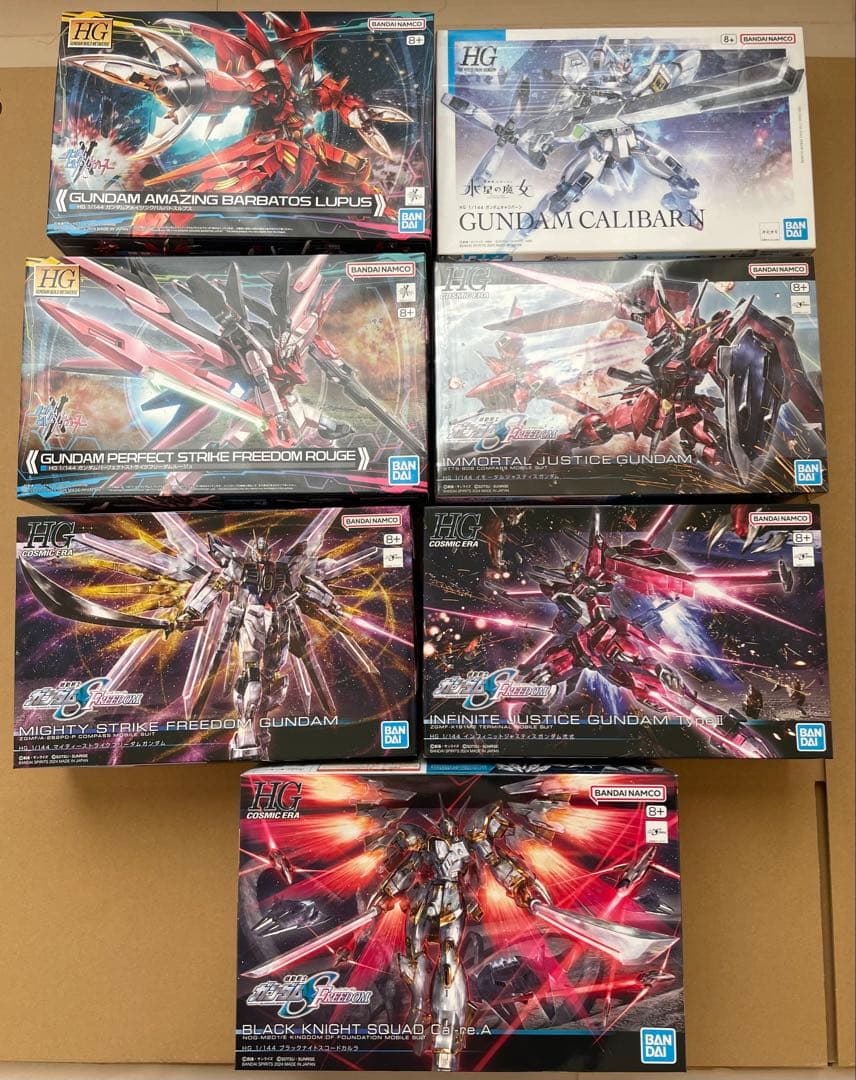 HGガンプラ7種　新品未開封