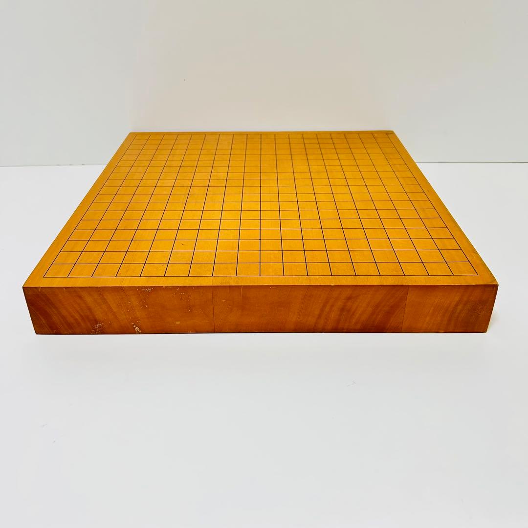 【極上品】卓上碁盤 高級天然木 ハギ板 天地柾 約2寸 3枚継