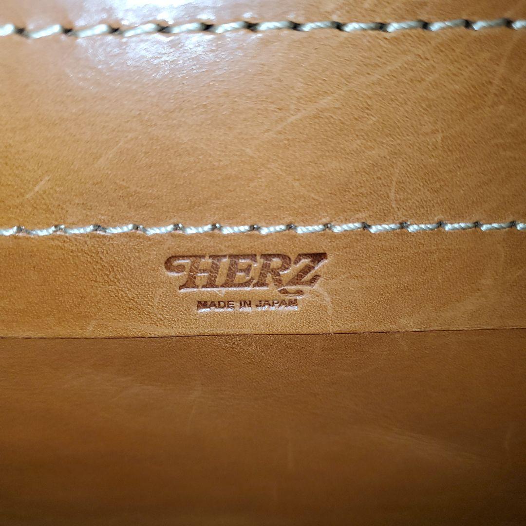 HERZ　棒屋根かぶせバッグ　本革　3wayバッグ