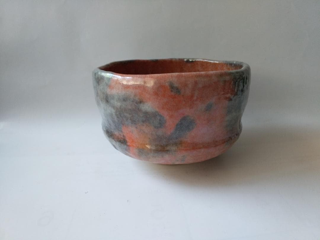 Sophia三代 小川長楽 （小川裕起夫）赤楽茶碗共箱共布茶道具抹茶碗新品