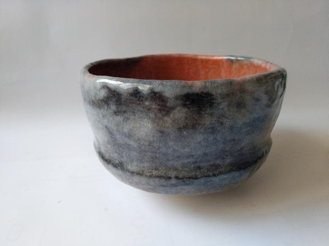 Sophia三代 小川長楽 （小川裕起夫）赤楽茶碗共箱共布茶道具抹茶碗新品