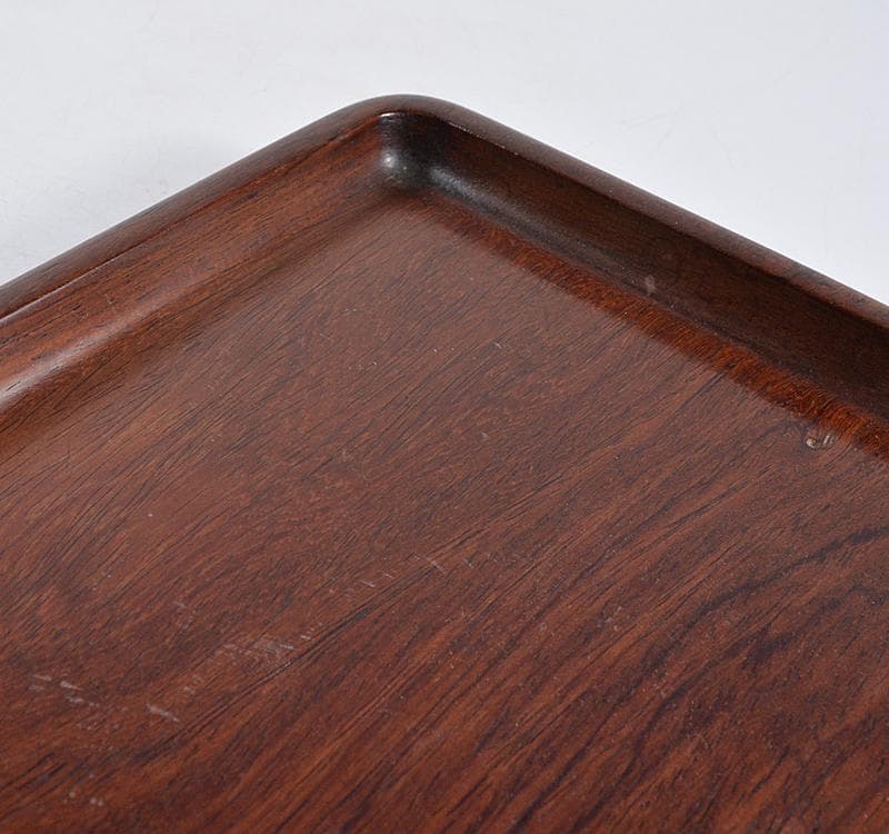 中国　唐木紫檀製　煎茶盆　香盆　V　R4671