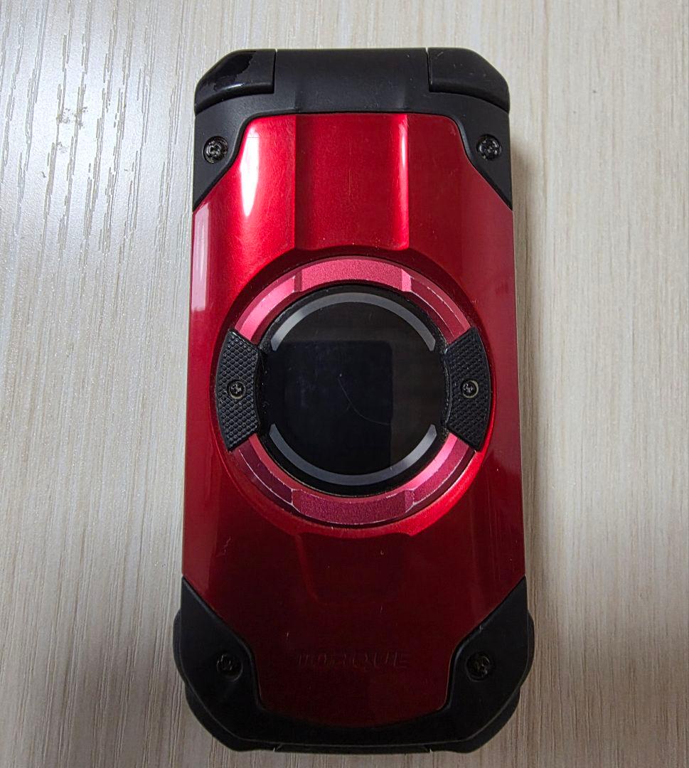 TORQUE X01フリップ式携帯電話 レッド