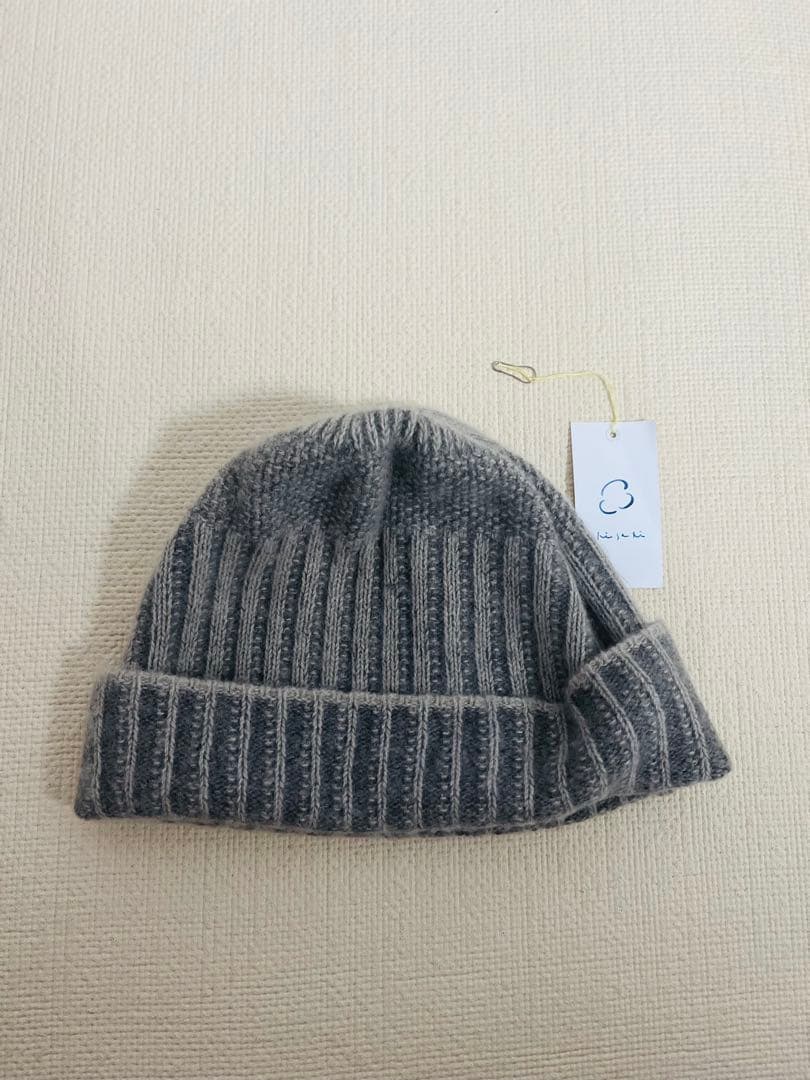 CHISAKI ◆チサキ　グレー リブ編み ニット帽