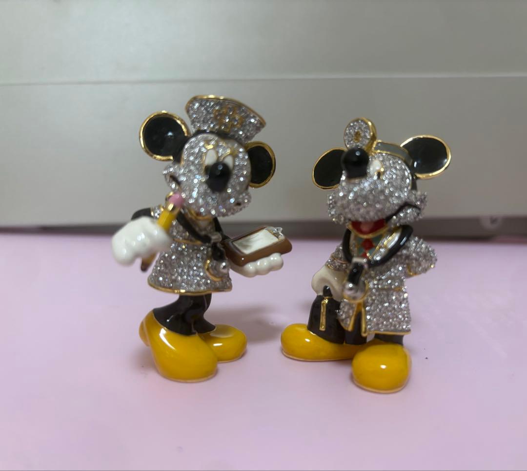 ディズニー　アリバスブラザーズ スワロフスキー ミッキー　ミニー　Disney