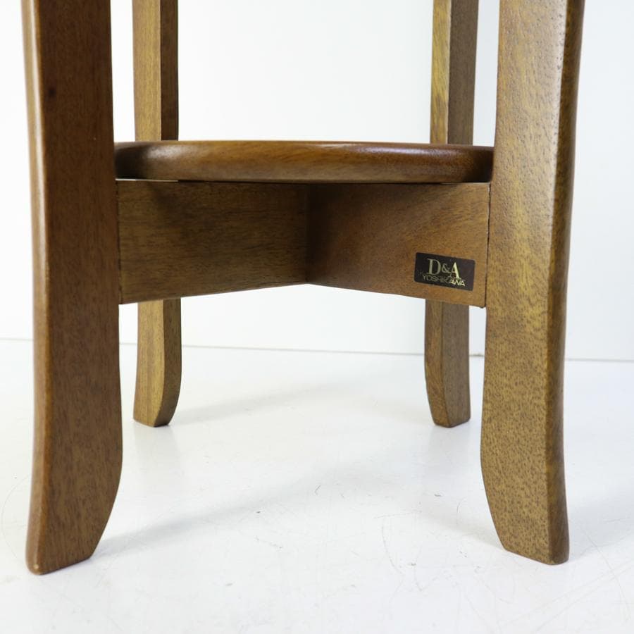 オールドメゾン 葡萄園 小卓 古装艶消し サイドテーブル マホガニー無垢材