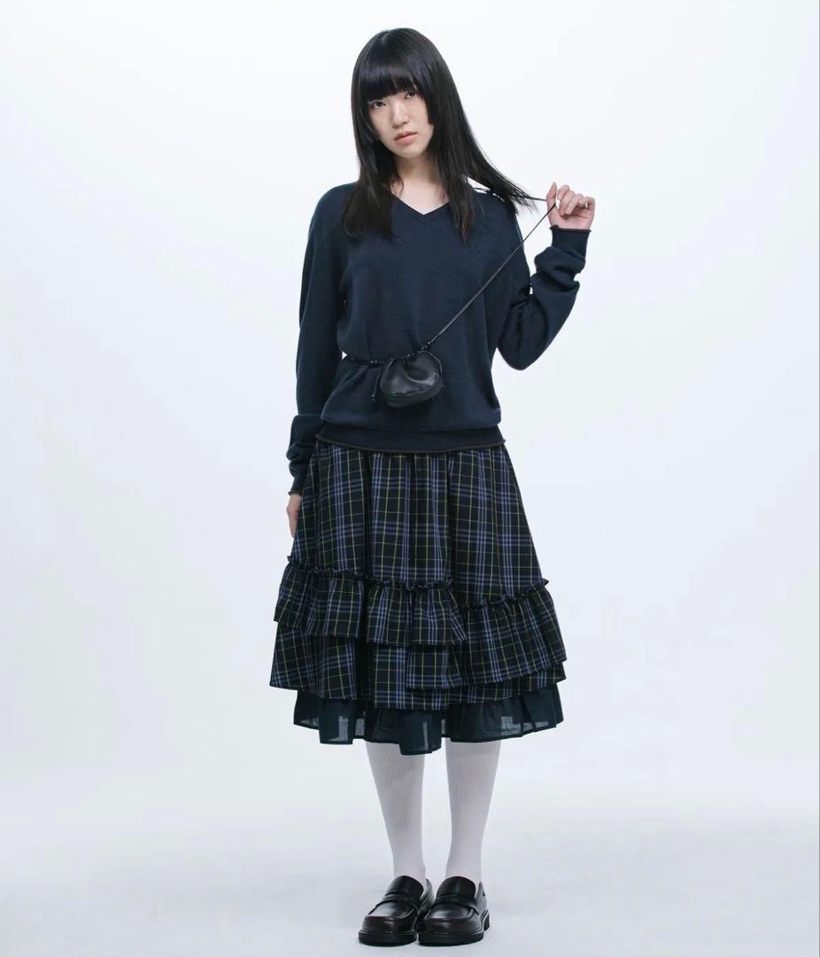 oheshio チェックスカート