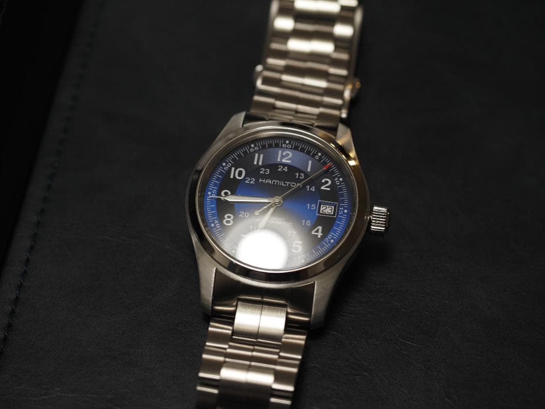 そまみち ハミルトン　カーキ フィールド Auto 38 mm