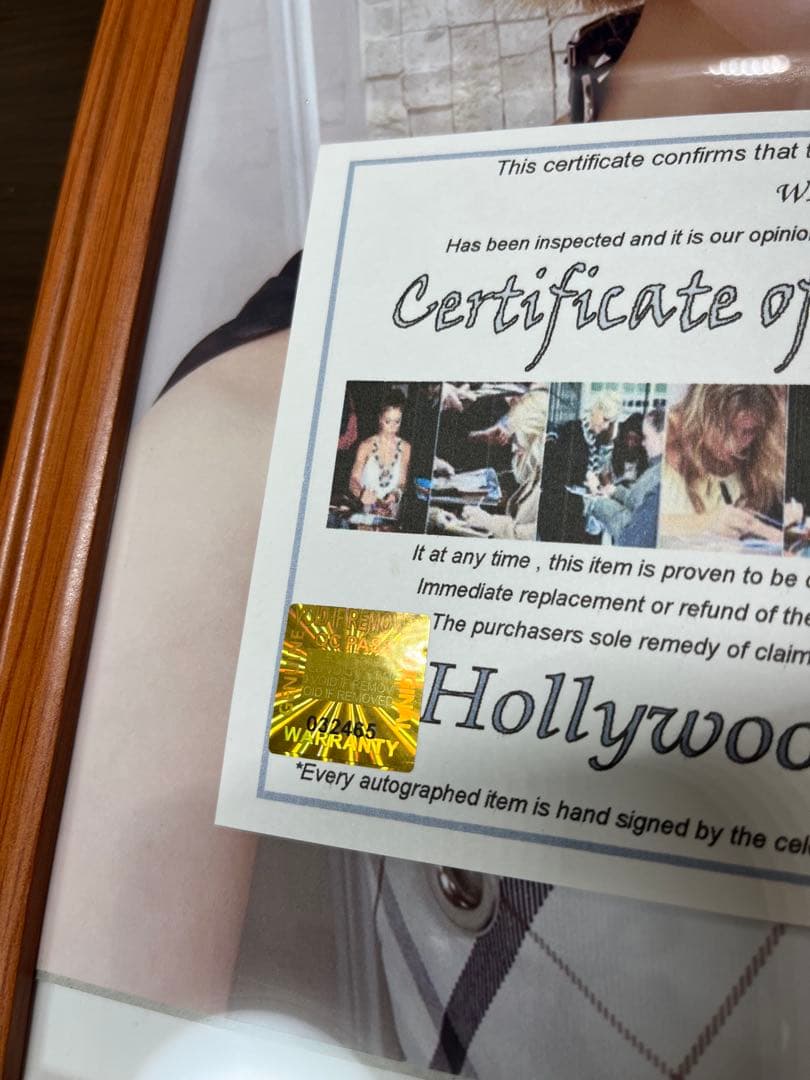 H*6様 aespa ウィンター 直筆サイン 証明書付き