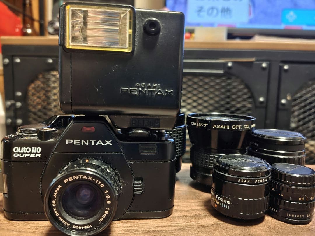 Pentax Auto110 Super　レンズ　ストロボセット